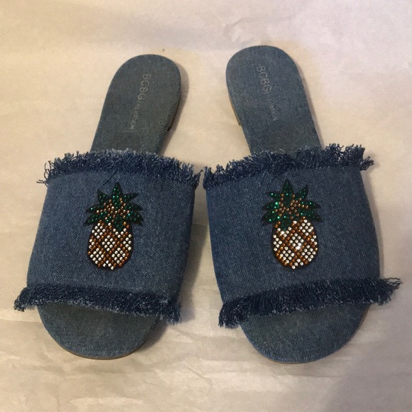 BCBGeneration rhinestone pineapple 🍍 slides - Picture 5 of 7